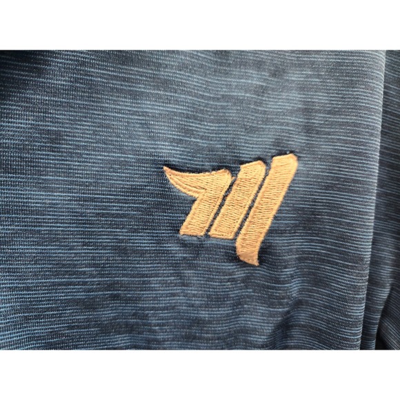 Callaway Opti-Dri Golf Polo Shirt Men's XL Blue Stripe‎ Short Sleeve Embroidered - Picture 3 of 8